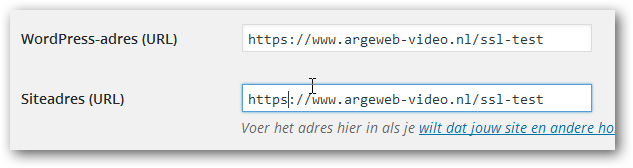 SSL URL's