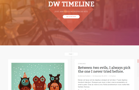 dw-timeline wordpress theme