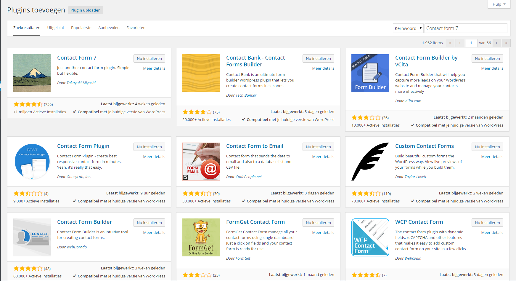 WordPress plugin installeren