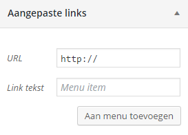 Aangepaste links
