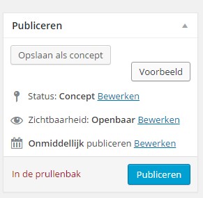 Bericht publiceren