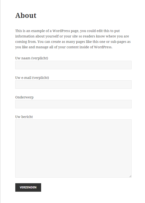 Contactformulier op je website