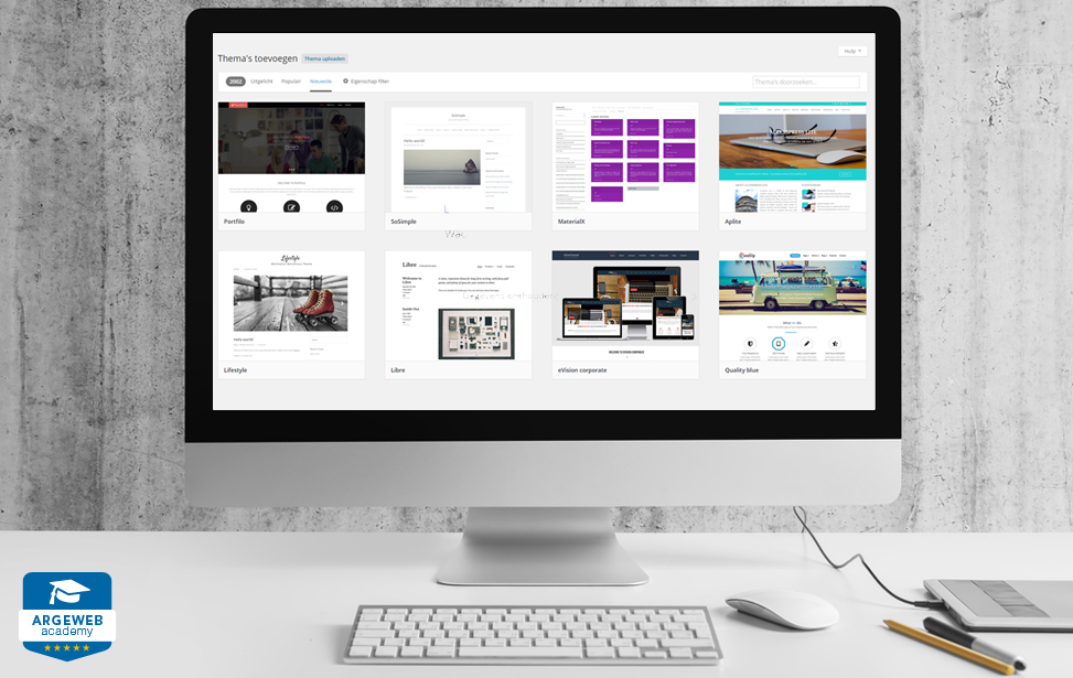 argeweb academy wordpress thema kiezen