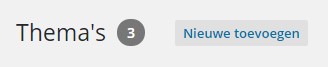 nieuw wordpress thema toevoegen