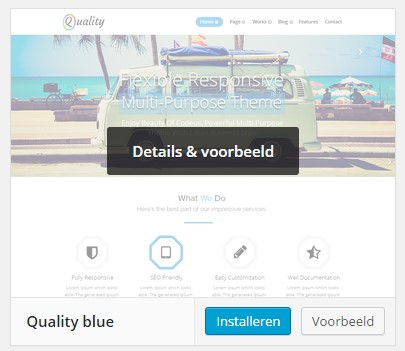 thema details en voorbeeld