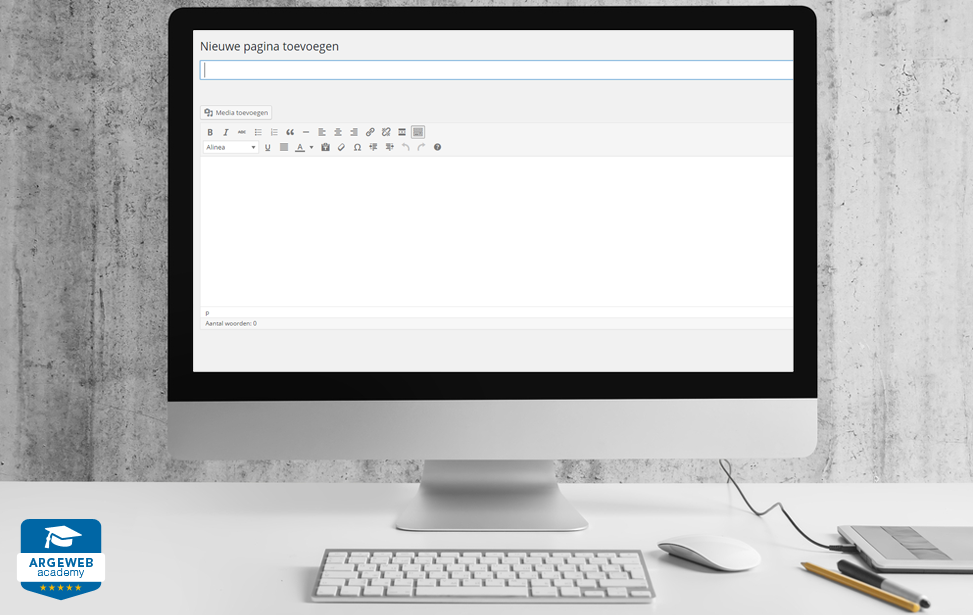 Pagina's en berichten aanmaken in WordPress