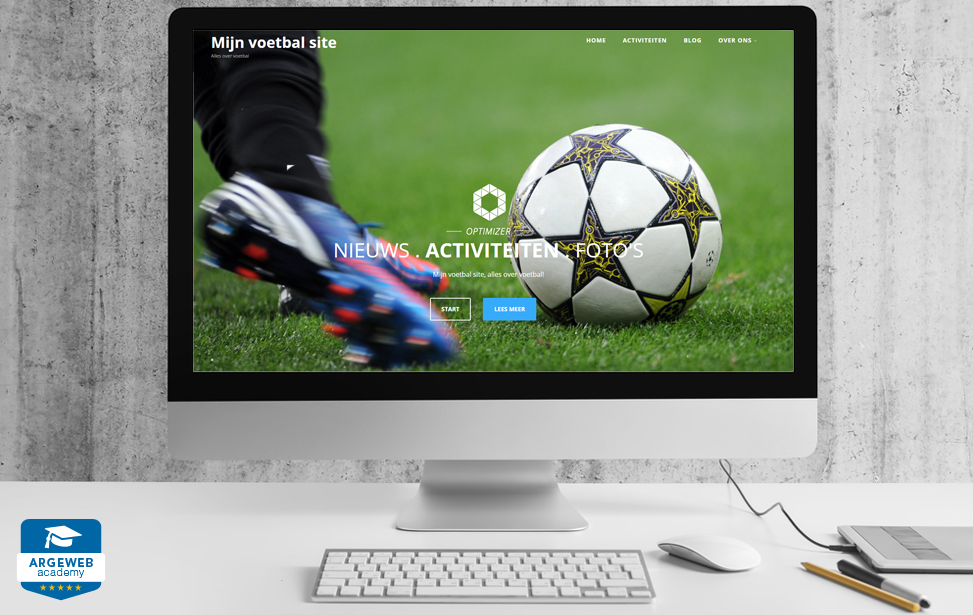 wordpress website met een mooi thema