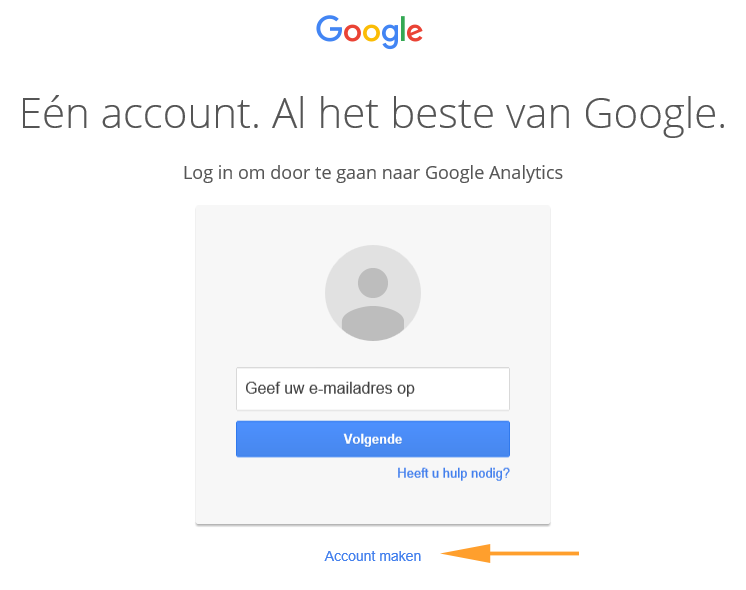 Google account aanmaken