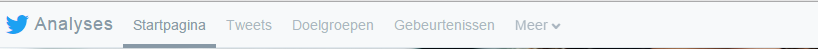 Gebeurtenissen Twitter Analytics