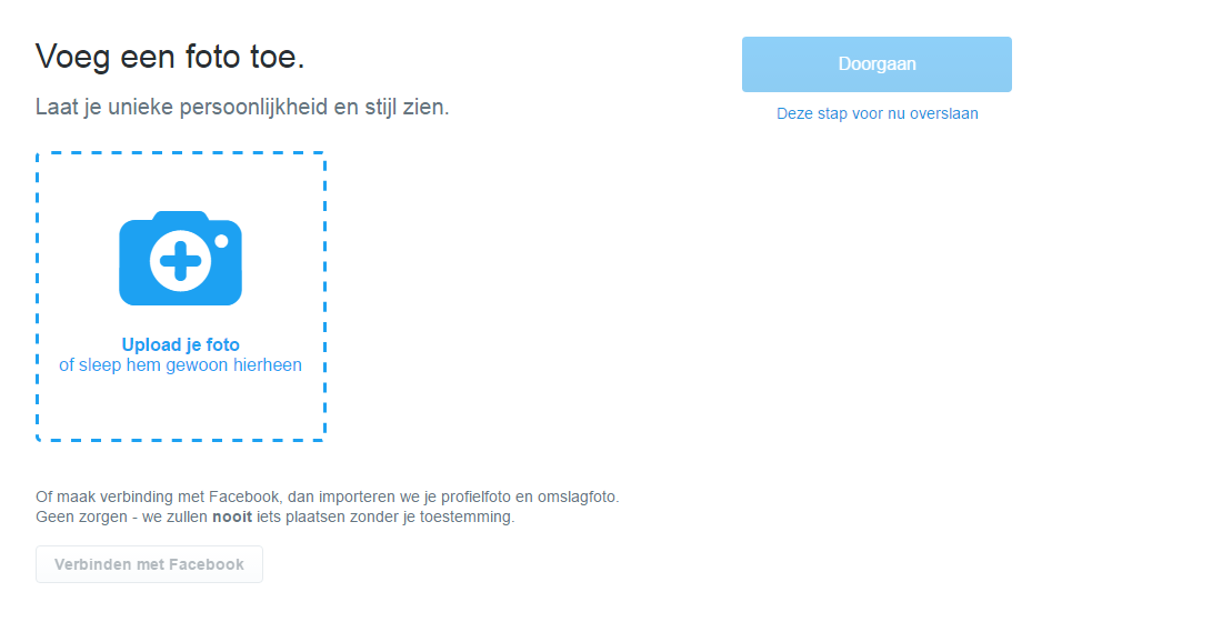 Profielfoto toevoegen in Twitter