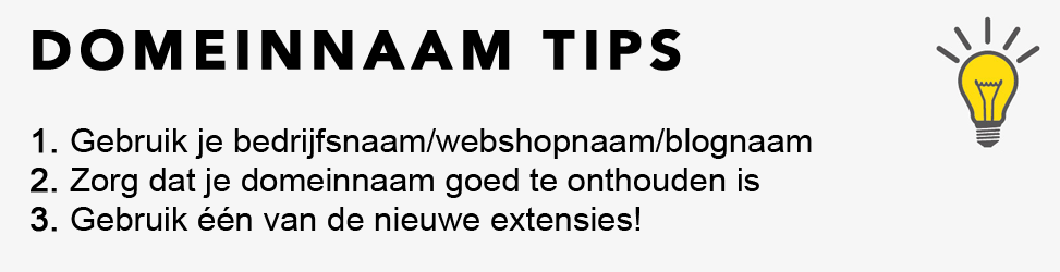 Domeinnaam tips