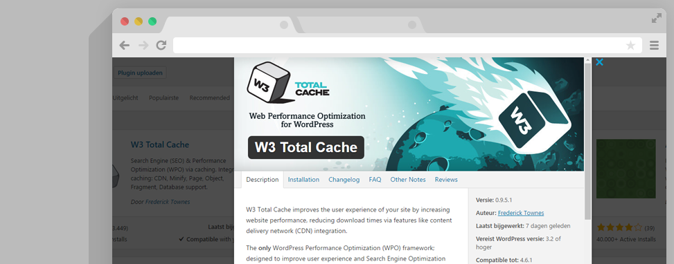 w3 total cache plugin