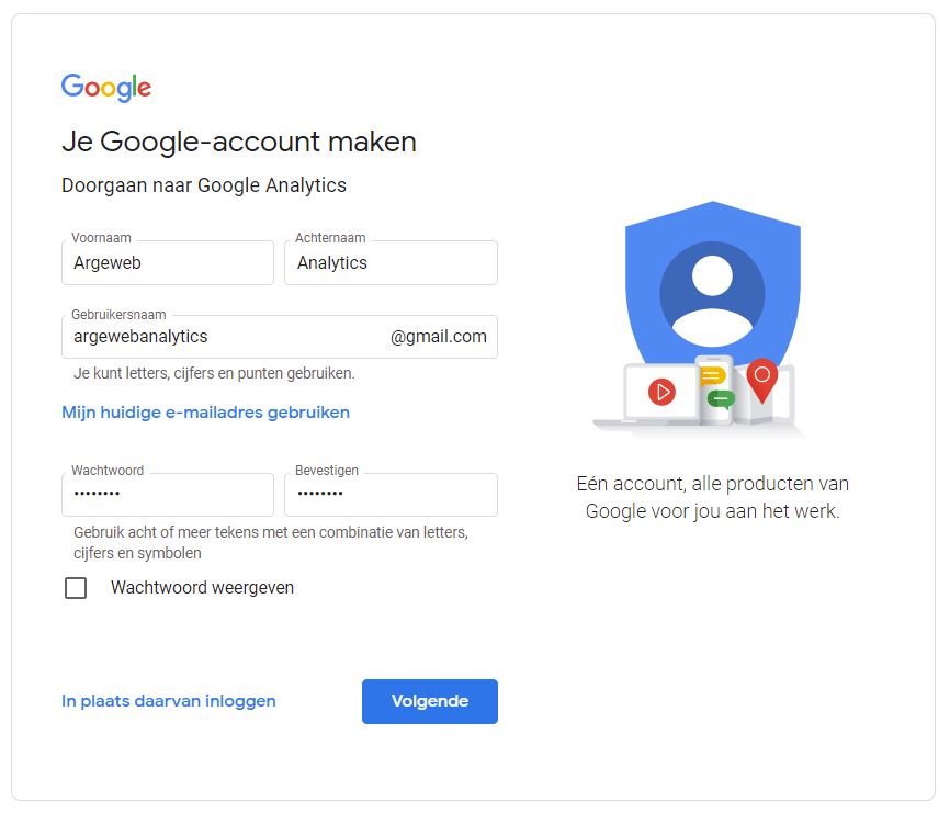 google account maken