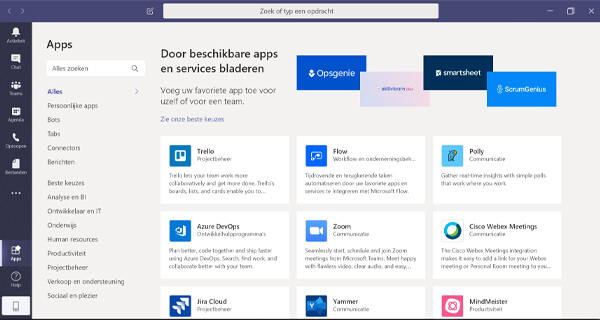 microsoft teams apps