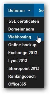 beheren webhosting