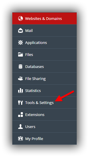 tools and settings plesk tools and settings plesk