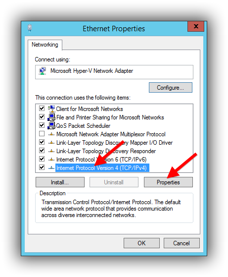 ethernet properties Internet Protocol Version 4 ethernet properties Internet Protocol Version 4
