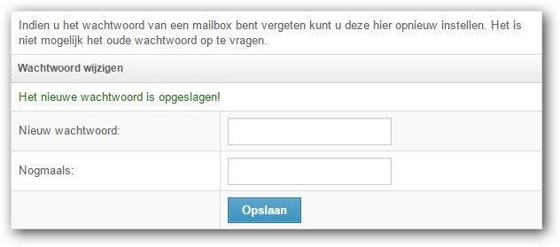 het nieuwe wachtwoord is opgeslagen het nieuwe wachtwoord is opgeslagen