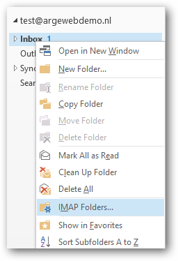 IMAP folders