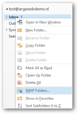 IMAP folders IMAP folders