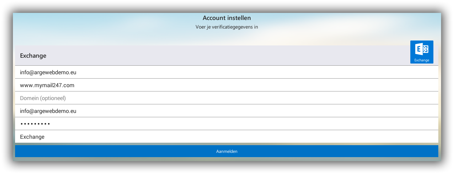 Inloggegevens Inloggegevens