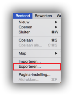 Exporteren Outlook Exporteren Outlook