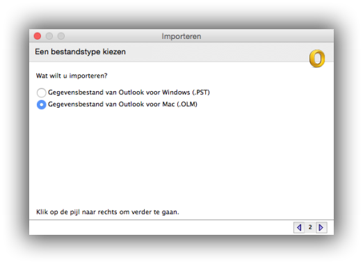 Bestandstype kiezen Bestandstype kiezen
