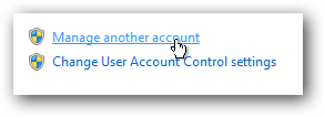 manage account