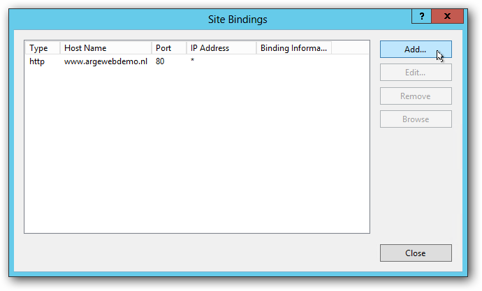 Add Binding Add Binding