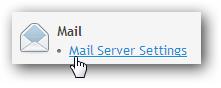 Mail server settings