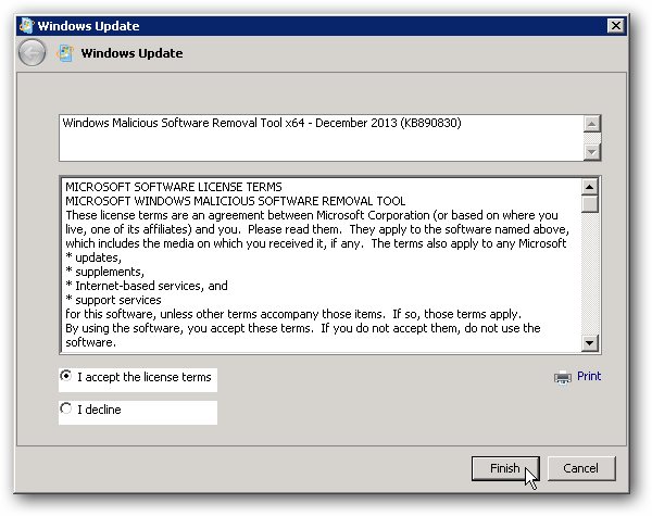 Windows Updates- Gebruikersvoorwaarden accepteren Windows Updates- Gebruikersvoorwaarden accepteren