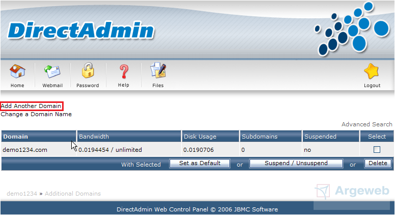 Add domain Add domain