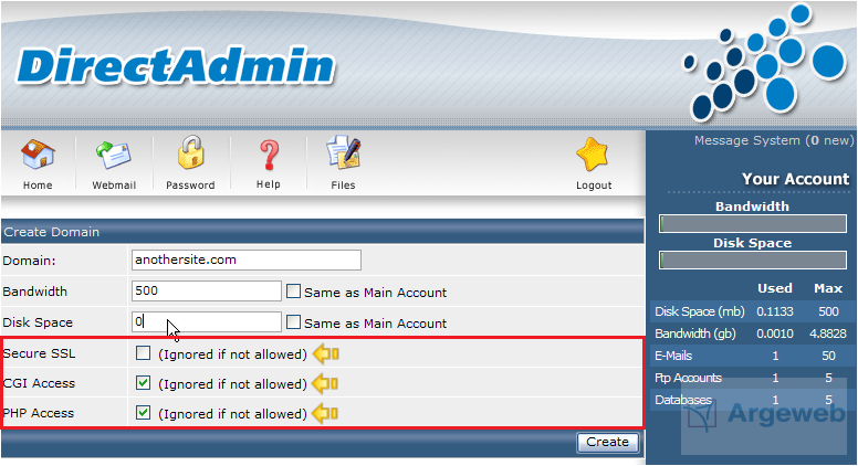 SSL, CGI, PHP optie SSL, CGI, PHP optie