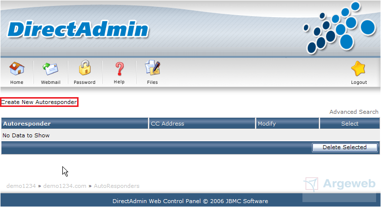 Create new autoresponder Create new autoresponder