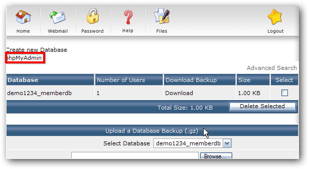 phpmyadmin phpmyadmin
