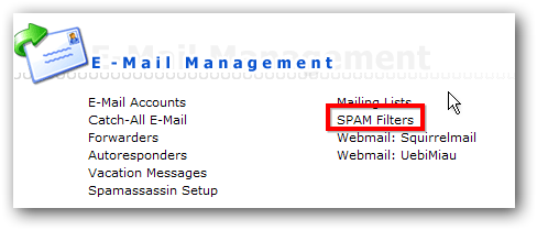 SPAM filters SPAM filters
