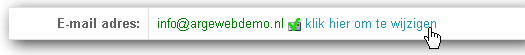 e-mailadres wijzigen e-mailadres wijzigen