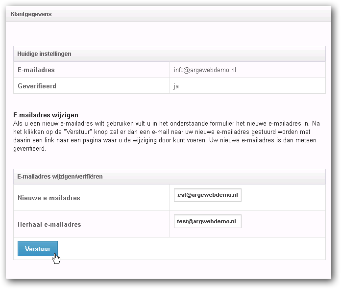 e-mailadres wijzigen e-mailadres wijzigen