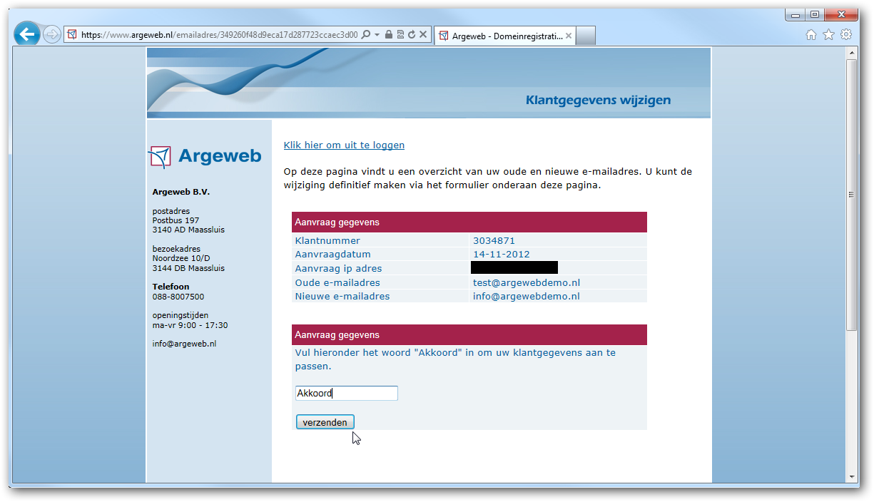 e-mailadres wijzigen e-mailadres wijzigen