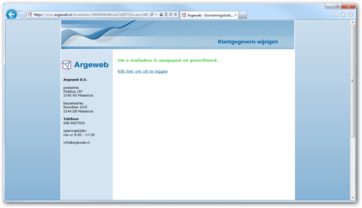 e-mailadres wijzigen e-mailadres wijzigen