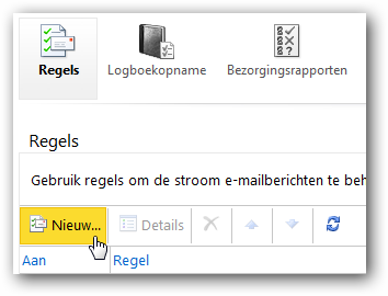 Nieuwe regel