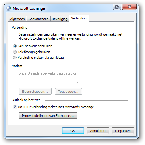 Proxy-instellingen Proxy-instellingen