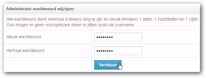 wachtwoord wijzigen