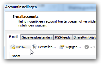 Tabblad e-mail Tabblad e-mail