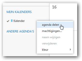 agenda delen