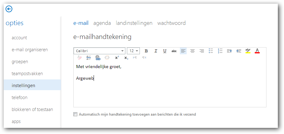 E-mailhandtekening