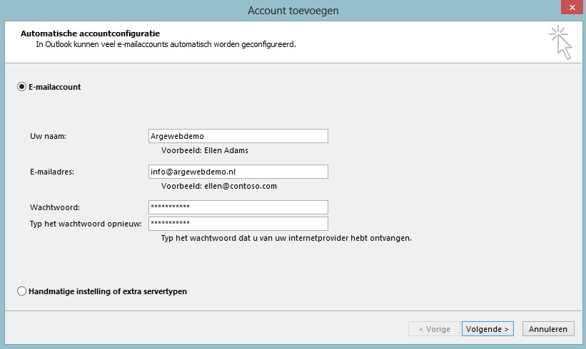 Exchange mailbox gegevens Exchange mailbox gegevens