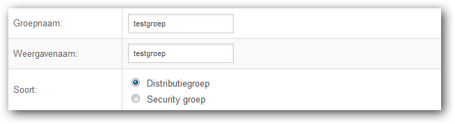 Groepnaam en Weergavenaam
