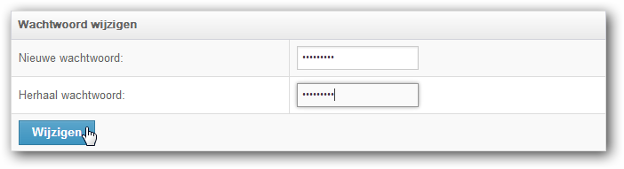 Wachtwoord wijzigen