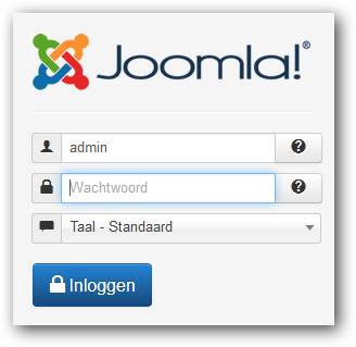 Inloggen Joomla